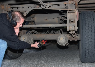 this image shows commercial truck suspension repair in Brooklyn, NY