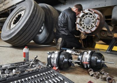 this image shows truck brake service in Brooklyn, NY